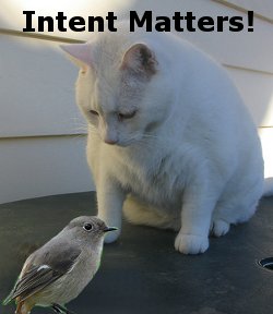 Intent matters.
